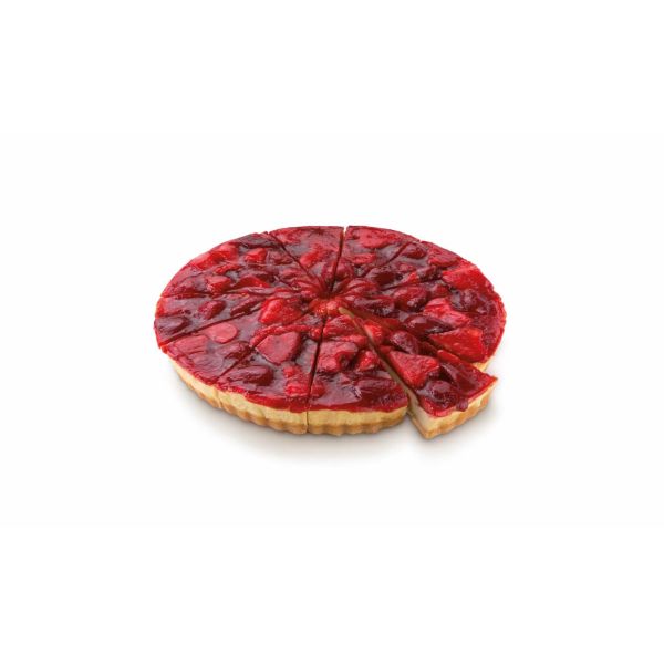 Tarta de queso y fresas